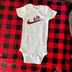 Minnie Mouse Nike baby onesie sizes 6-9 months and 12 months